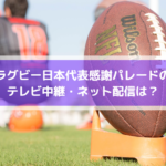 ラグビー日本代表パレード時間は？テレビ放送中継・ネット配信はある？