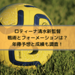 ロティーナ清水新監督の戦術とフォーメーションは？年俸予想と成績も調査！