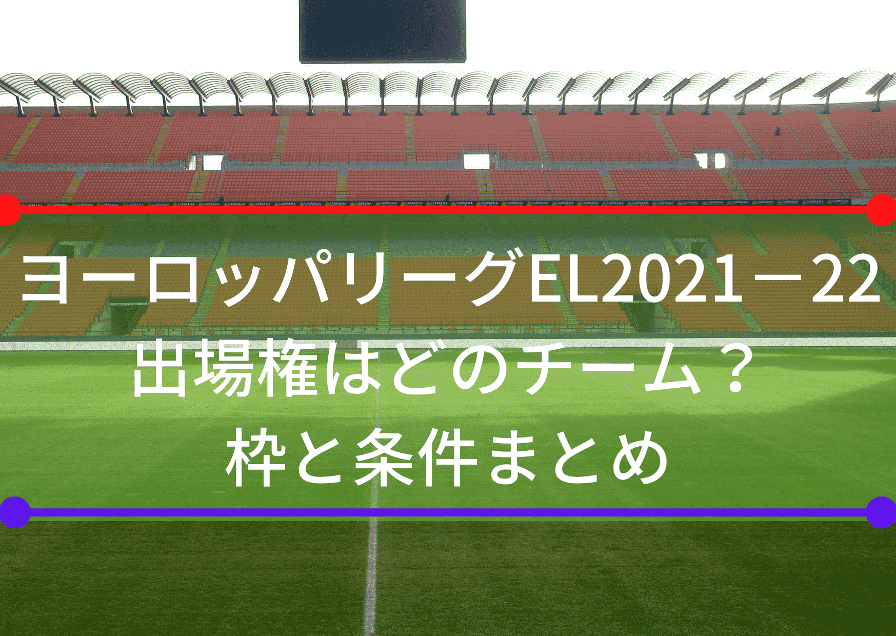 ヨーロッパリーグel21 22出場権はどのチーム 枠と条件まとめ Center Circle