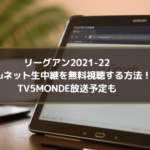 リーグアンのHuluネット生中継を無料視聴する方法！TV5MONDE放送予定も