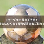 Jリーグ2021得点王予想！賞金はいくら？歴代受賞者もご紹介！