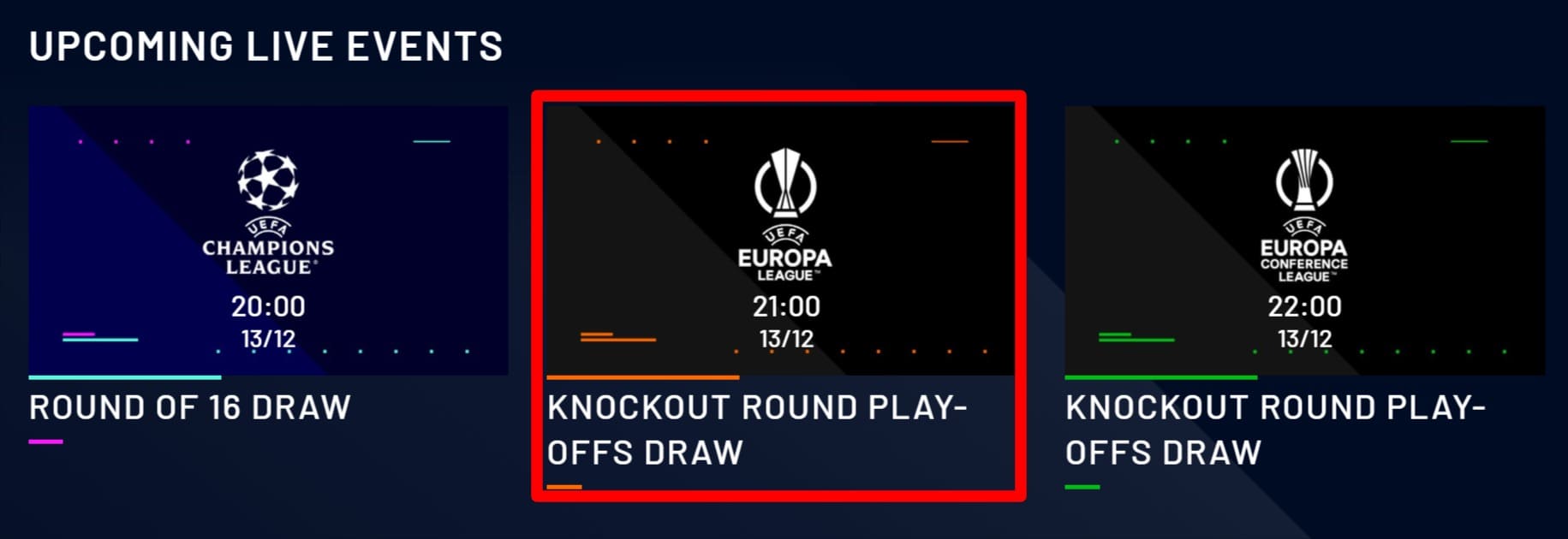 UEFATV_UEFAヨーロッパリーグ‗決勝トーナメントプレーオフ組み合わせ抽選会のライブ配信 (1)