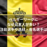 ベルギーリーグに日本人選手がなぜ多い？若手注目選手や逸材・有名選手は誰？