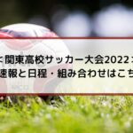 関東高校サッカー大会2022の結果速報と日程・組み合わせはこちら！