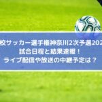 高校サッカー選手権神奈川2次予選2022の結果速報！ライブ配信や放送の中継予定は？