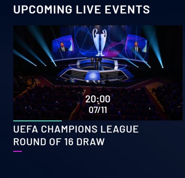 UEFAtv_チャンピオンズリーグ2022-23＿ラウンド16組み合わせ抽選会のライブ配信