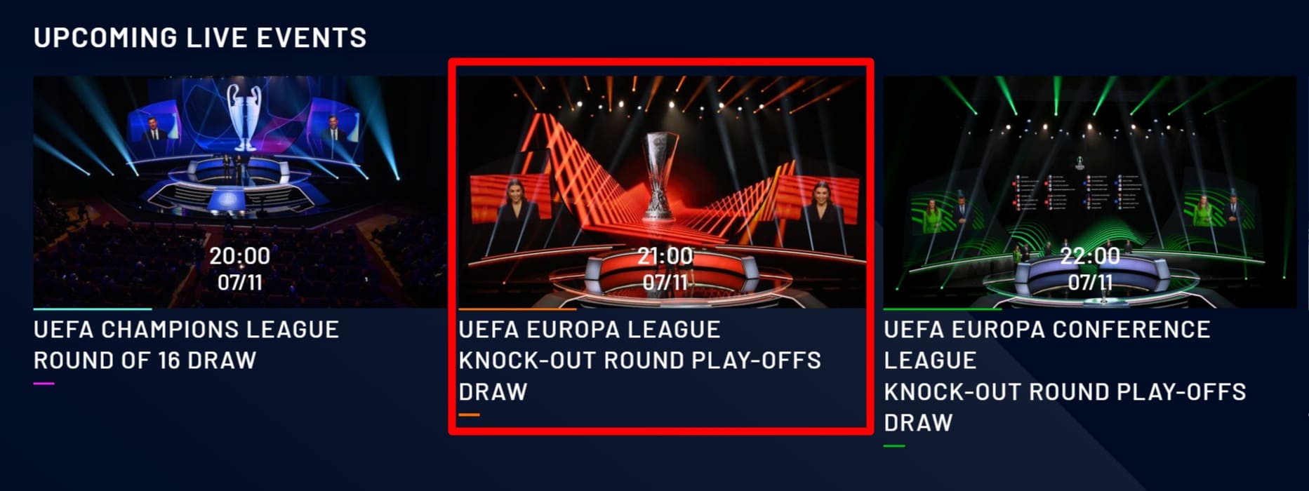 UEFAtv_ヨーロッパリーグ2022-23＿プレーオフ組み合わせ抽選会のライブ配信 (1)
