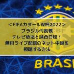ブラジル代表戦放送と試合日程！無料ライブ配信のネット中継を視聴する方法 | FIFAカタールW杯2022