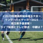 インターハイサッカー2023埼玉予選速報！ライブ配信とテレビ放送・中継は？ (1)