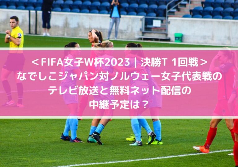 なでしこジャパン対ノルウェー女子代表戦のテレビ放送と無料ネット配信の中継予定は？_FIFA女子W杯2023