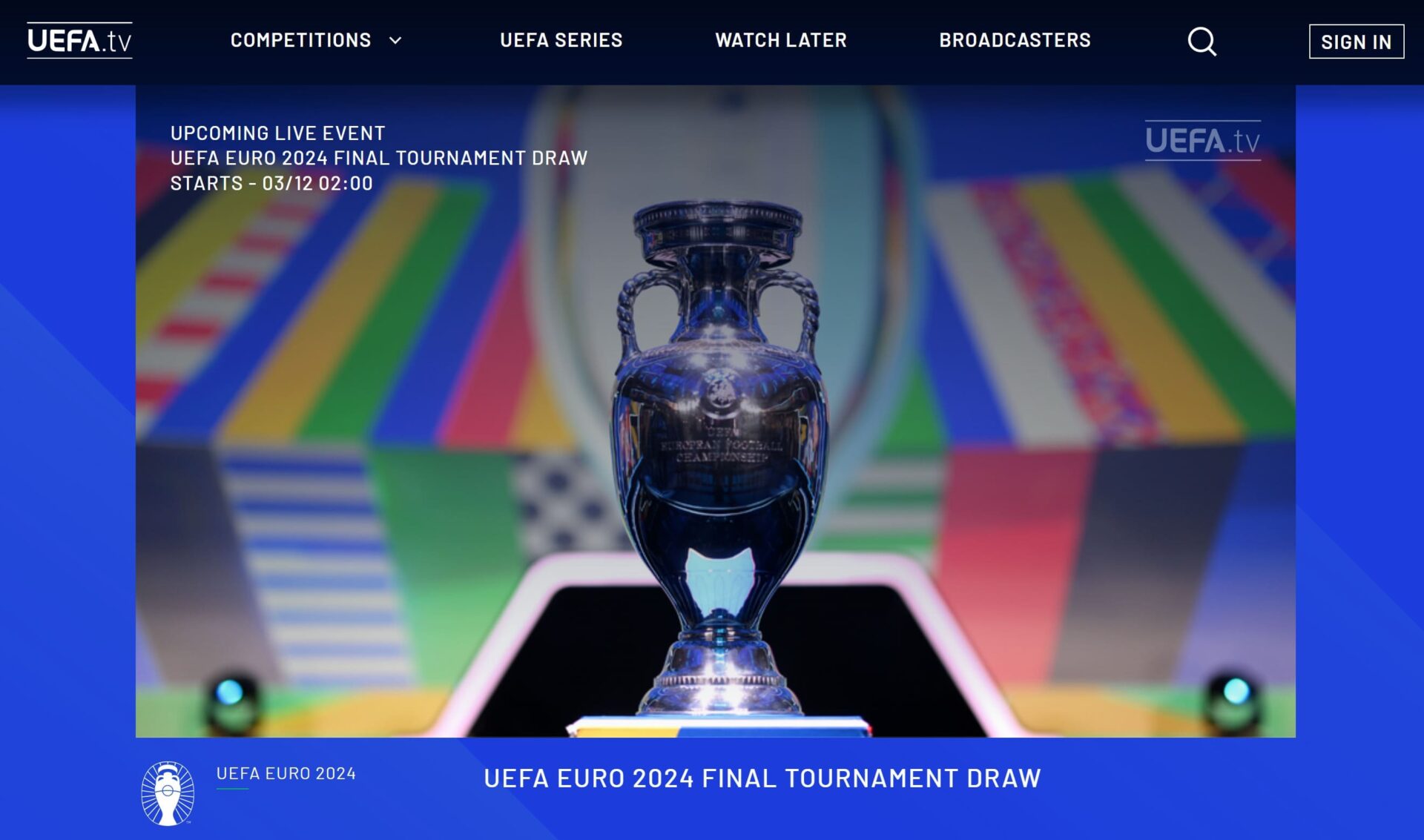 UEFA EURO 2024 Final Tournament Draw - UEFA.tv - www.uefa.tv